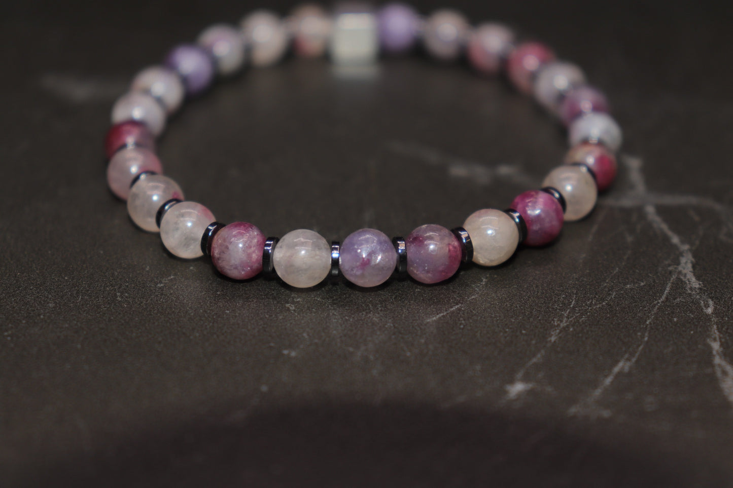 Purple Tourmaline Bracelet, Tourmaline Bracelet, Tourmaline, Ore