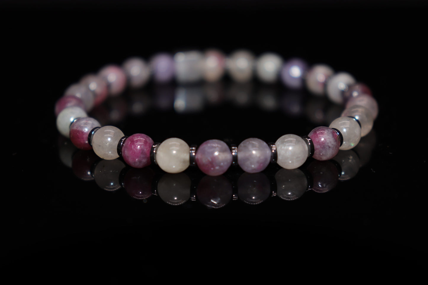 Purple Tourmaline Bracelet, Tourmaline Bracelet, Tourmaline, Ore, Tourmaline Ore, Stone for Exorcism and Healing