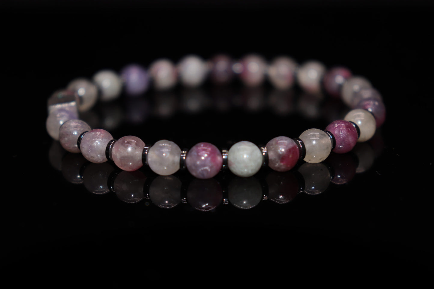 Purple Tourmaline Bracelet, Tourmaline Bracelet, Tourmaline, Ore, Tourmaline Ore, Stone for Self - love and Emotional Restoration