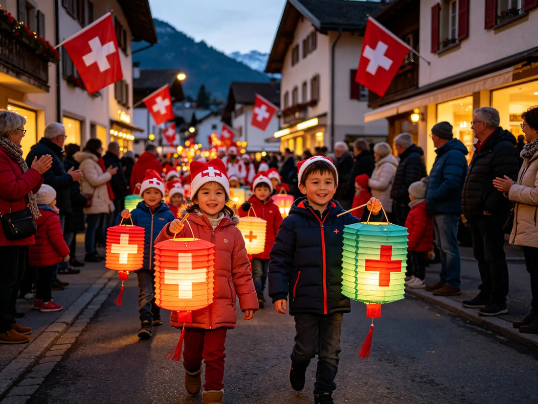 Swiss National Day celebrations with fireworks and alpine festivities | Festival and cultural event photography for editorial and feature articles