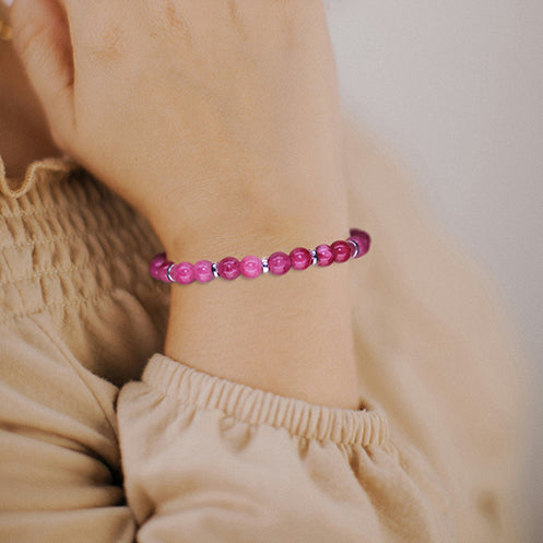 These are bracelets made from ores related to love.