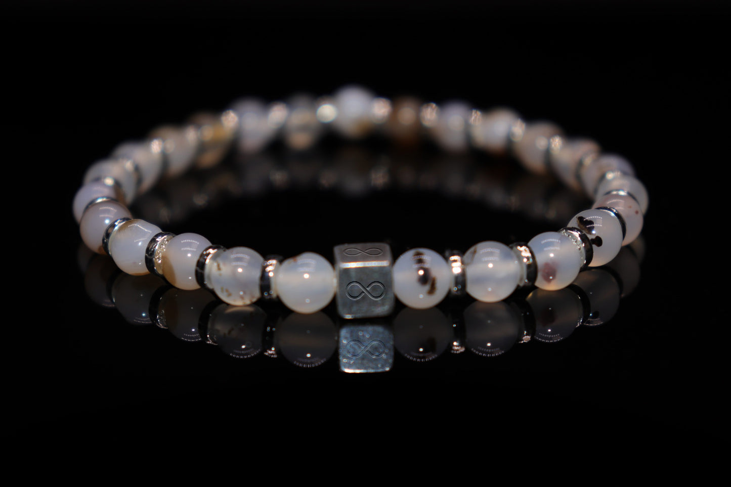 Moss Agate Bracelet, Moss Agate, Agate, Ore, Jewelry, Birthstone of June, Family Harmony, Health