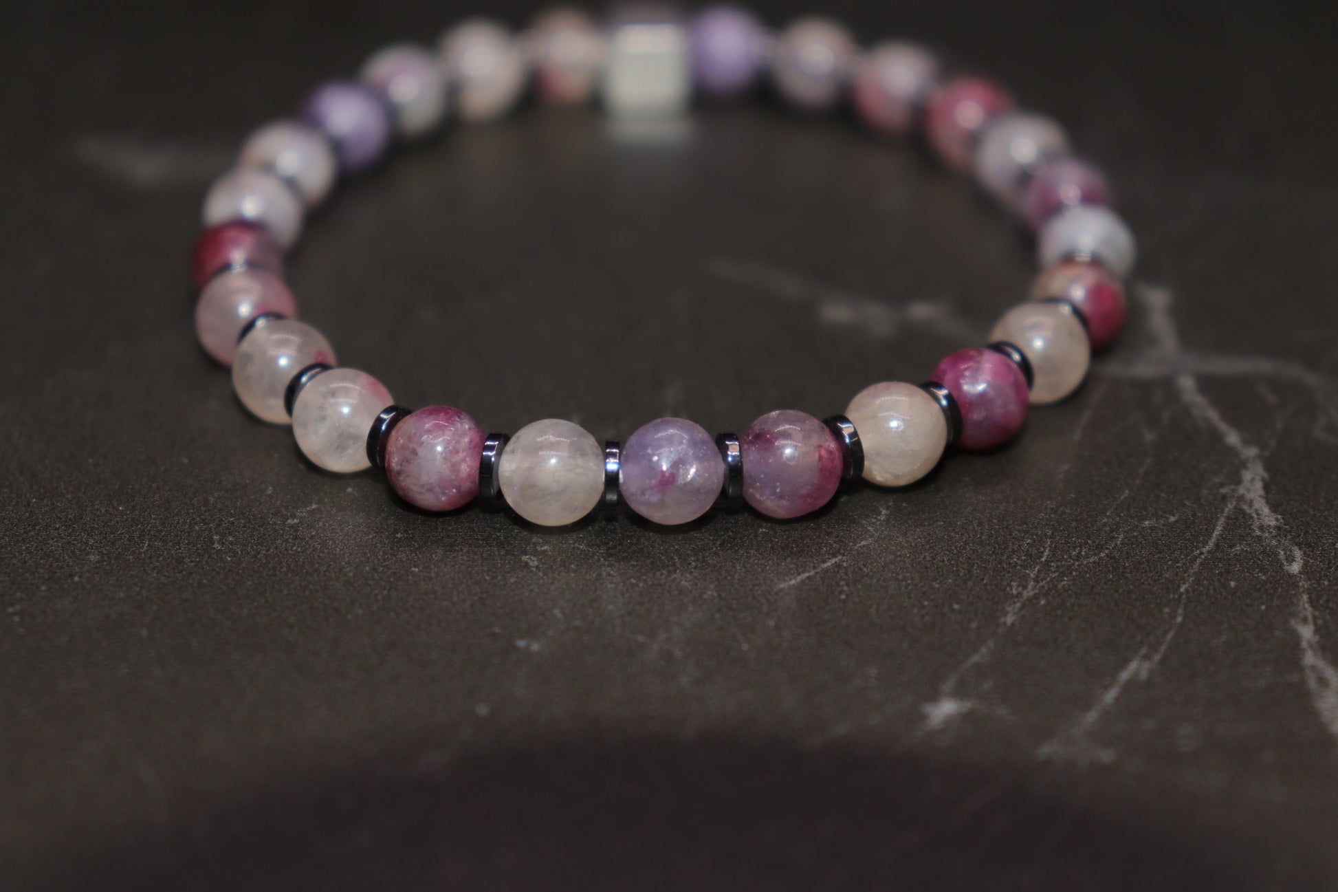 Purple Tourmaline Bracelet, Tourmaline Bracelet, Tourmaline, Ore