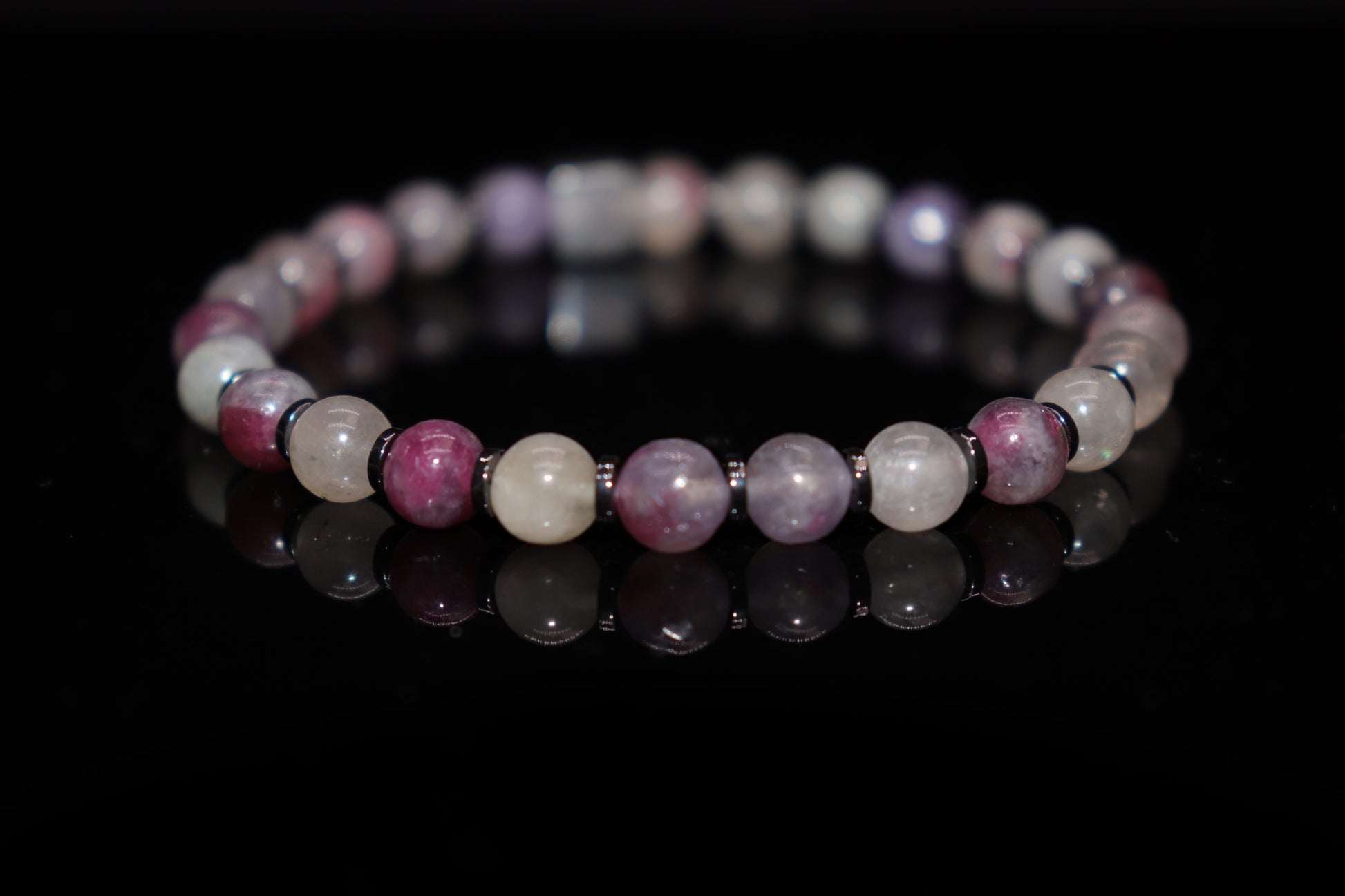 Purple Tourmaline Bracelet, Tourmaline Bracelet, Tourmaline, Ore, Tourmaline Ore, Stone for Exorcism and Healing