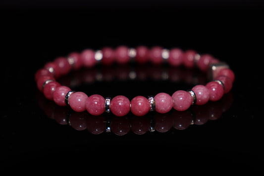 Rhodochrosite Bracelet, Rhodochrosite Jewelry, Rhodochrosite Ore