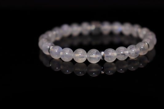 White Moonstone Bracelet, White Moonstone Jewelry, White Moonstone, Stone of Love, Stone of Wealth