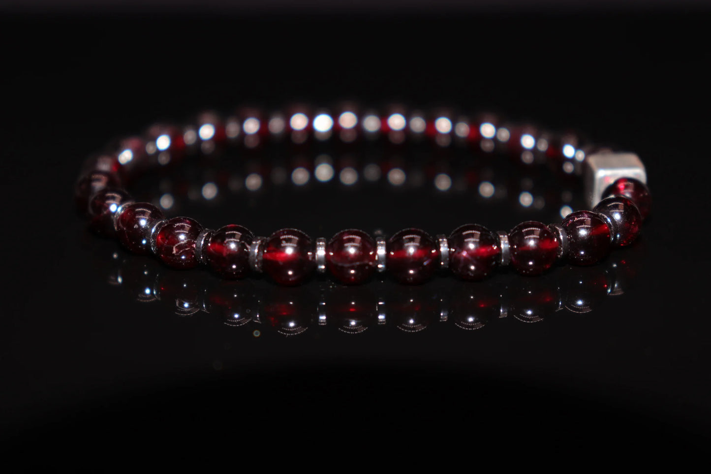 Garnet crusader armor protection amulet bracelet for negative energy warding, medieval knight sacred talisman of victory and divine favor jewelry