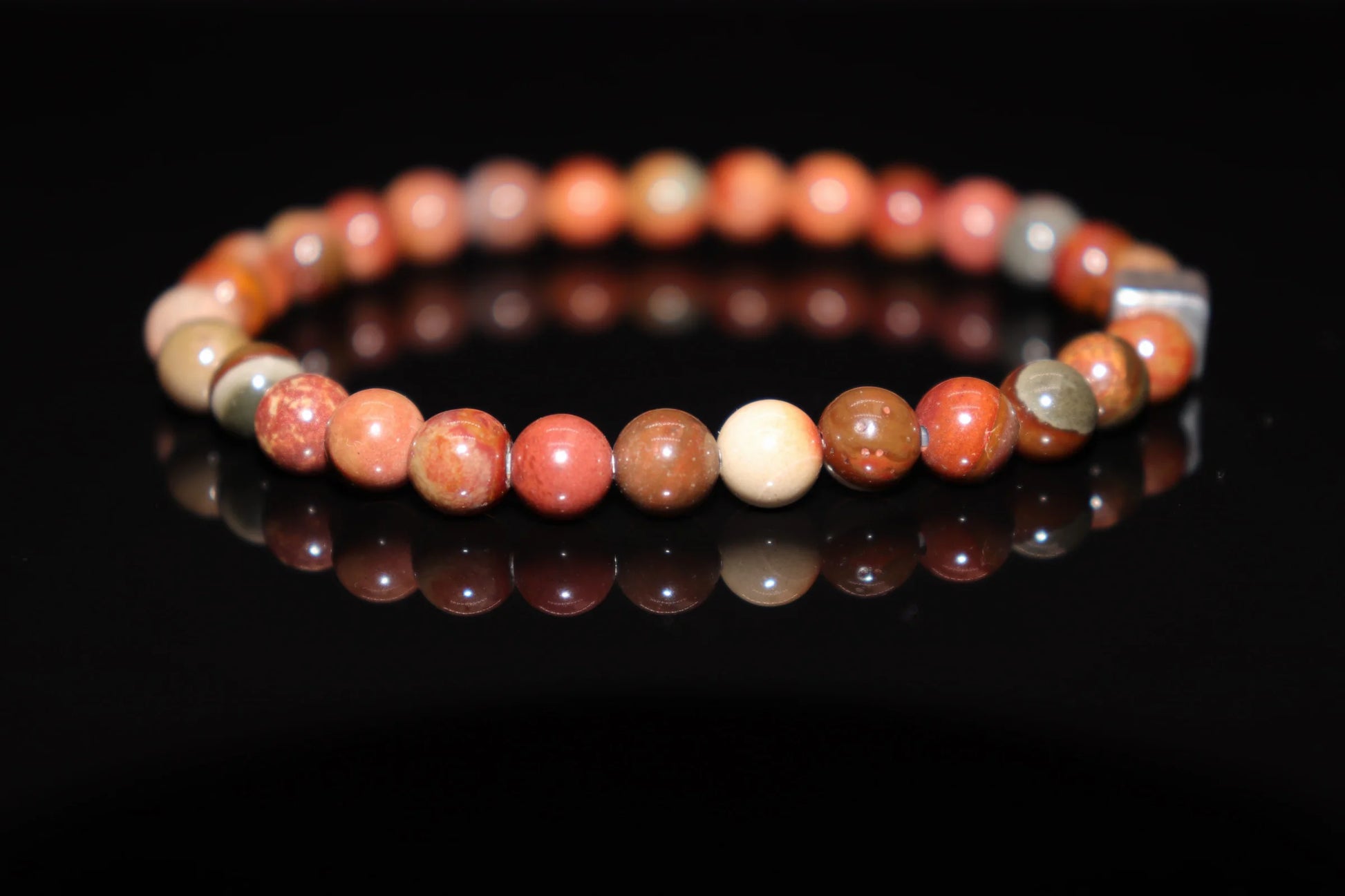  Petrified wood Tree of Life bracelet inspired by Genesis, Christian symbol of eternity and the Word made flesh, sacred creation order gemstone jewelry